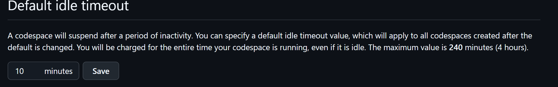 Setting the Default Idle Timeout